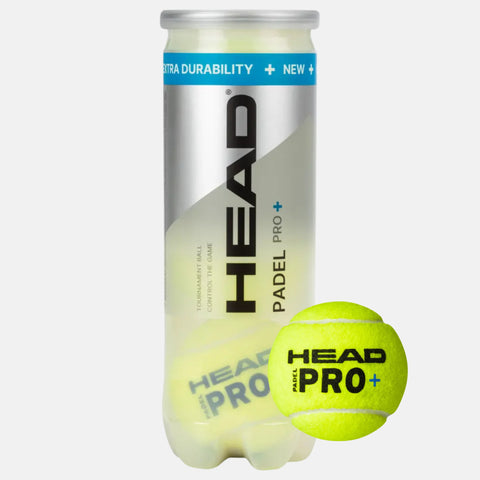 Tube de 3 balles padel HEAD Pro+