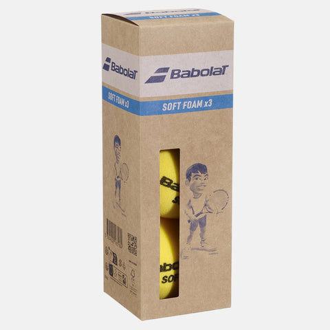 Balles de tennis Babolat Boîte de 3 balles Babolat Soft Foam