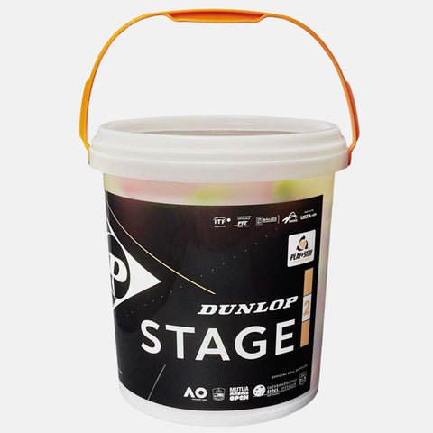 Balles de tennis Dunlop Baril de 60 balles Dunlop Stage 2 Orange