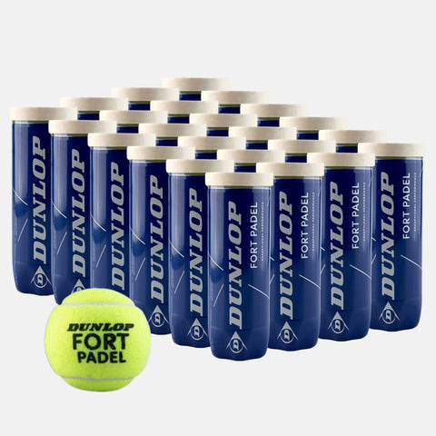 Balles de padel Dunlop Carton de 24 tubes de 3 balles padel Dunlop Fort