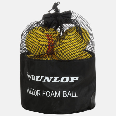 Balles de tennis Dunlop Sachet de 12 balles Dunlop en mousse indoor