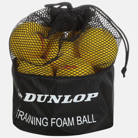 Balles de tennis Dunlop Sachet de 12 balles Dunlop Training en mousse