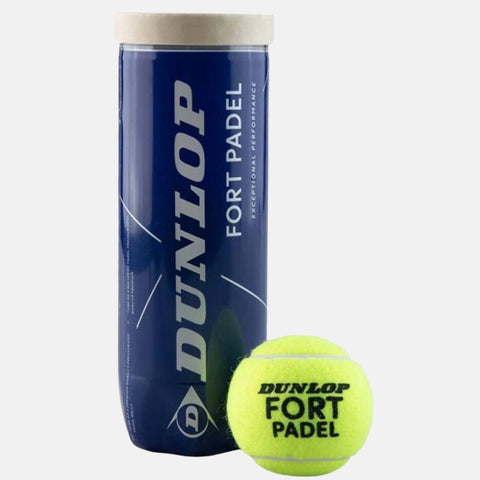 Balles de padel Dunlop Tube de 3 balles padel Dunlop Fort
