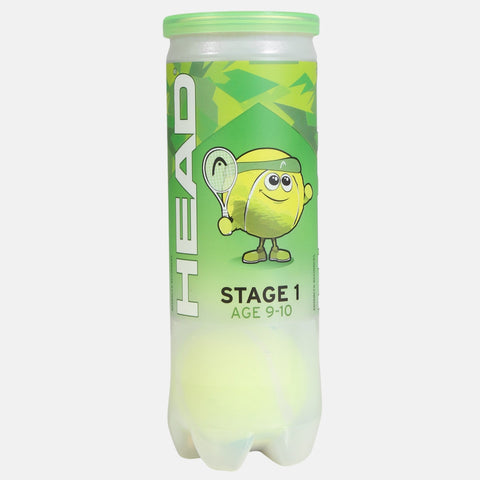 Balles de tennis HEAD Tube de 3 balles HEAD TIP Green