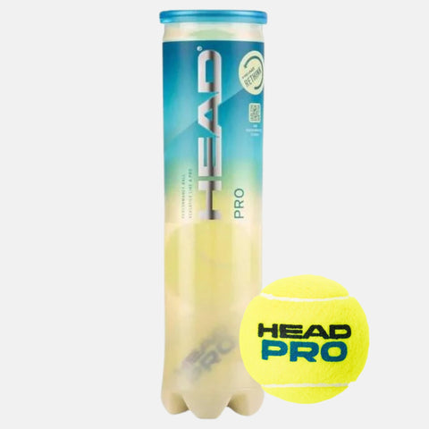 Balles de tennis HEAD Tube de 4 balles HEAD Pro