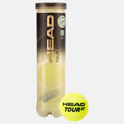 Balles de tennis HEAD Tube de 4 balles HEAD Tour XT