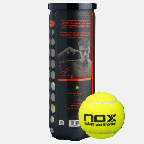 Balles de padel NOX Tube de 3 balles padel NOX Nerbo
