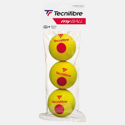 Balles de tennis Tecnifibre Sachet de 3 balles mousses Tecnifibre My Ball