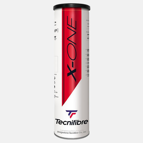 Balles de tennis Tecnifibre Tube de 4 balles Tecnifibre X - One