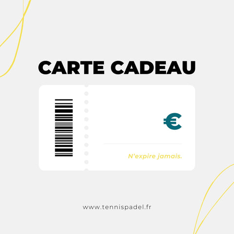 tennispadel.fr Carte cadeau