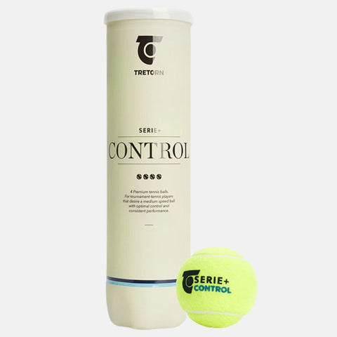 Balles de tennis Tretorn Tube de 4 balles Tretorn Serie+ Control