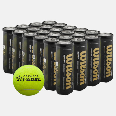 Balles de padel Wilson Carton de 24 tubes de 3 balles padel Wilson Premier Padel Speed