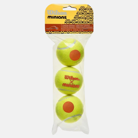 Balles de tennis Wilson Sachet de 3 balles Wilson Minions Stage 2