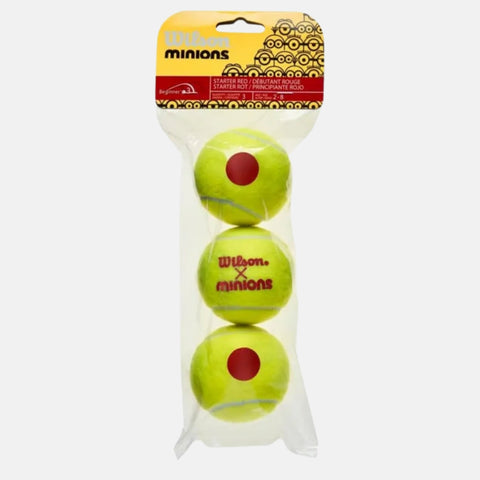 Balles de tennis Wilson Sachet de 3 balles Wilson Minions Stage 3