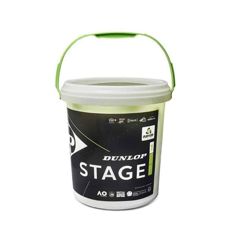Baril de 60 balles Dunlop Stage 1 Green