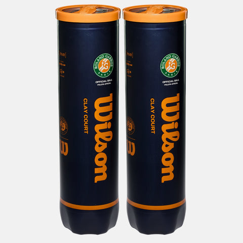 Bi-pack de 8 balles Wilson Roland-Garros Clay