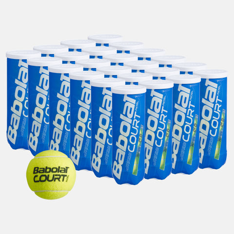 Carton de 24 tubes de 3 balles padel Babolat Court