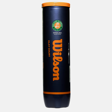 Tube de 4 balles Wilson Roland-Garros Clay