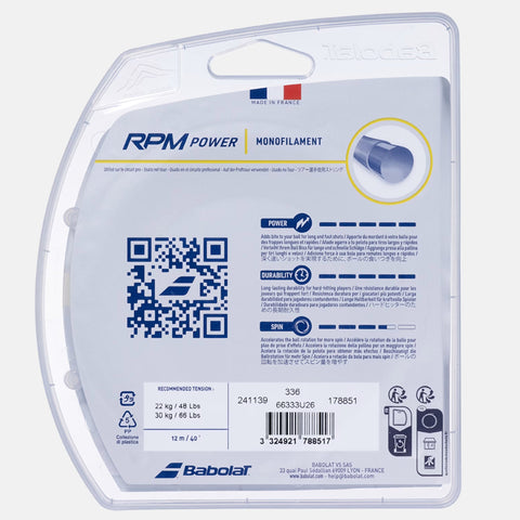 Cordage Babolat Babolat RPM Power (12 m)