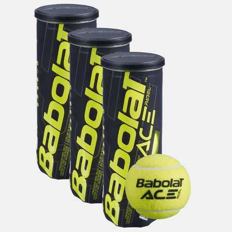 Balles de padel Babolat Tri - pack de 9 balles padel Babolat Ace