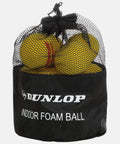Balles de tennis Dunlop Sachet de 12 balles Dunlop en mousse indoor