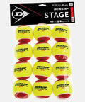 Balles de tennis Dunlop Sachet de 12 balles Dunlop Mini Tennis Stage 3