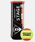 Balles de tennis Dunlop Tube de 3 balles Dunlop Stage 2 Orange