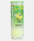 Balles de tennis HEAD Tube de 3 balles HEAD TIP Green