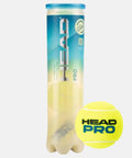 Balles de tennis HEAD Tube de 4 balles HEAD Pro
