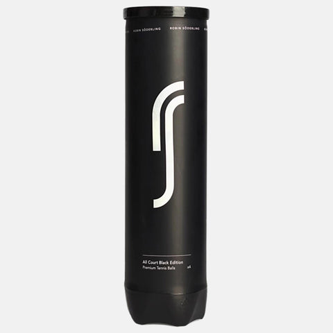 Balles de tennis Robin Söderling Tennis Tube de 4 balles Robin Söderling Tennis All Court Black Edition