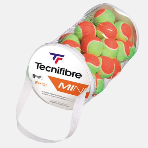 Balles de tennis Tecnifibre Sac de 36 balles Tecnifibre Mini Tennis Orange