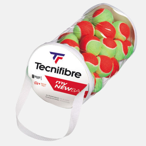 Balles de tennis Tecnifibre Sac de 36 balles Tecnifibre My New Ball Red