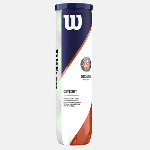 Balles de tennis Wilson Tube de 4 balles Wilson Roland - Garros Clay